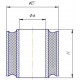 Silent block (MEGU-seal) - 647431 suitable for Claas - reinforced