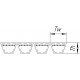 Correa trapezoidale combinada (4HB - 1700La) 629279 adecuado para Claas [Tagex]