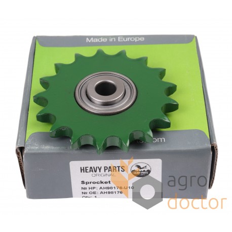 Idler chain sprocket, Z17 combine conveyor auger drive AH98176 suitable for John Deere