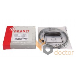 Engine piston ring set 116.00 RE503528 suitable for John Deere (3 rings) [Granit]