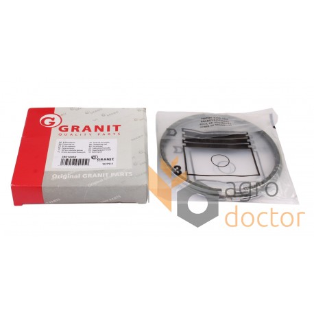 Engine piston ring set 116.00 RE503528 suitable for John Deere (3 rings) [Granit]