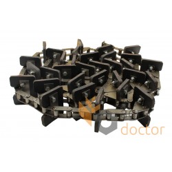 Return grain elevator roller chain with 42 rubber paddles and 170 links