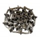 Return grain elevator roller chain with 42 rubber paddles and 170 links