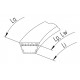 Courroie trapézoïdale (C - 3520Lw) 80230061 adaptable pour New Holland [Gates Delta Classic]
