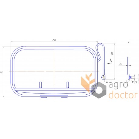 Plastic protection 701740 suitable for Claas harvester