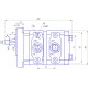 Bomba hidráulica de engranajes de doble sección 656860 cosechadora adecuado para Claas [AGV Parts]