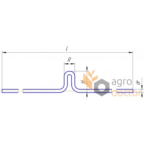 Sieve wire - 176523 suitable for Claas