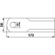 Cuchilla de libre oscilación 060017 adecuado para Claas