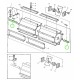 Beater shaft Z54487 suitable for John Deere