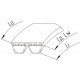 Wrapped banded belt H205209 suitable for John Deere [Gates Gates Agri]