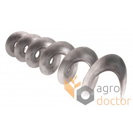 Spiral for auger 140/125/50, thickness 5mm, left