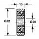 Piston roller 20x52