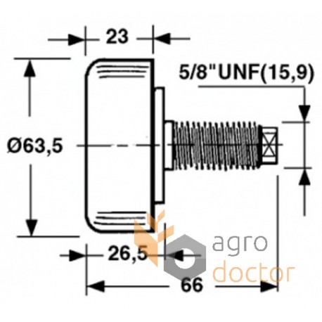 Piston roller D63,5mm