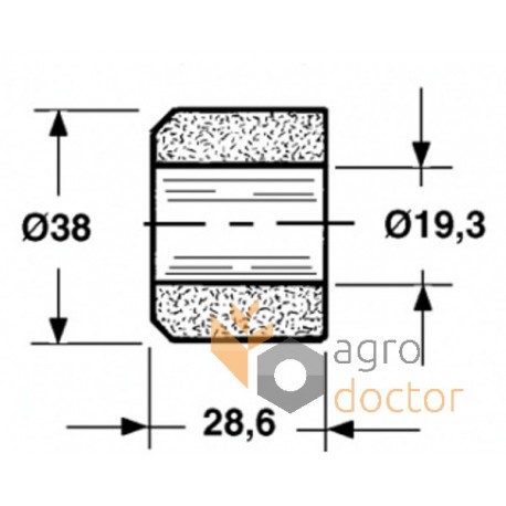 Roller 19,3x38x28,6