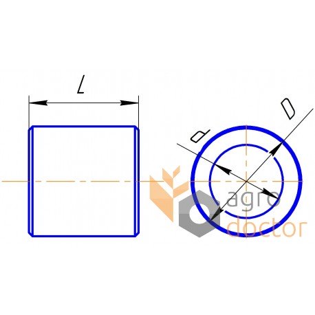 Bushing 9,2x13,7 [John Deere Original]