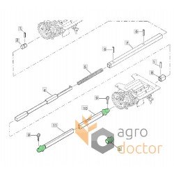 Guard LCB496796 for John Deere grain drill 740A, 750A [Original]