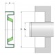 Oil seal 31.75x50.368x10.312 - B13876 suitable for John Deere [Agro Parts]