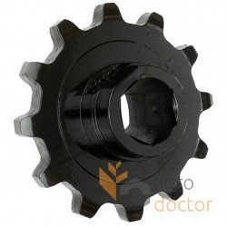 The drive gear of the front chain of the corn header 1.377.722 Oros
