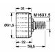 Piston roller D51,5mm, L59,5mm