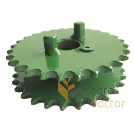 Double sprocket AA49877 suitable for John Deere - T28/T28