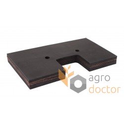 76x147 Rubber paddle for grain Elevator roller chain
