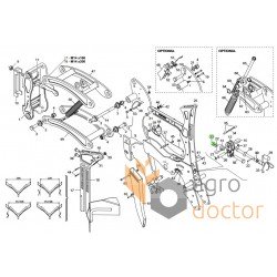 F01210035 Castellated nut LH Gaspardo