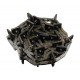 150 Links return grain Elevator roller chain assembly with 25 paddles