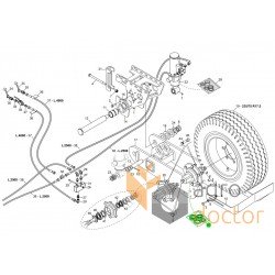 Repair kit for supporting wheels hub F04100029 for Gaspardo seeders