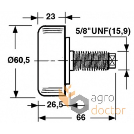 BOMFORDS baler roller - D60,5mm