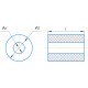 Verdrehgummi 619342 passend fur Claas, 34x44,5mm