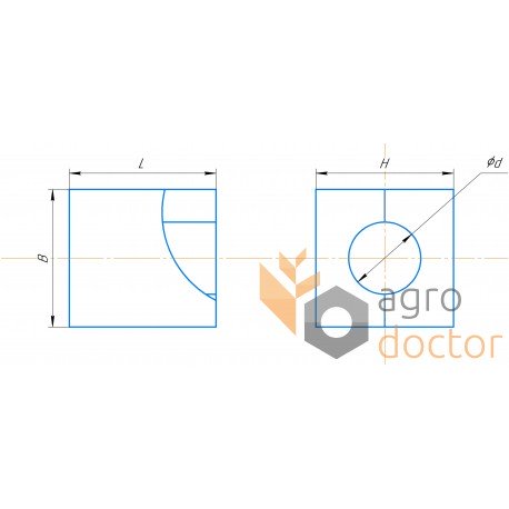 Panewka drewniana 661711 pasuje do Claas wytrząsacza słomy kombajnu - wał 36 mm [Agro Parts]