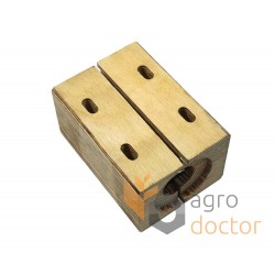 Cojinete de madera SR652444 adecuado para Massey Ferguson sacudidor de paja de cosechadora Claas - shaft 28 mm