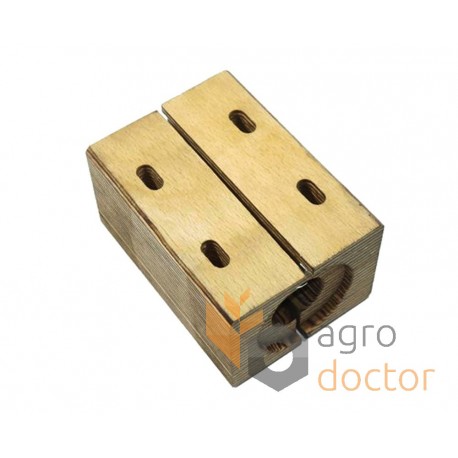 Wooden bearing SR652444 suitable for Massey Ferguson harvester straw walker - shaft 28 mm