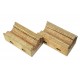 Palier en bois SR652444 pour secoueur de moissonneuse-batteuse adaptable pour Massey Ferguson - arbre 28 mm