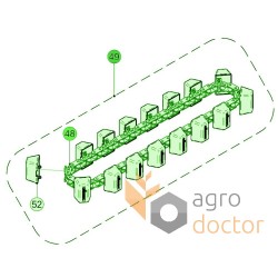 2BC0010FA2 Sunflower header gathering chain (assy)suitable for Olimac Drago Gold