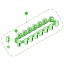2BC0010FA2 Sunflower header gathering chain (assy)suitable for Olimac Drago Gold
