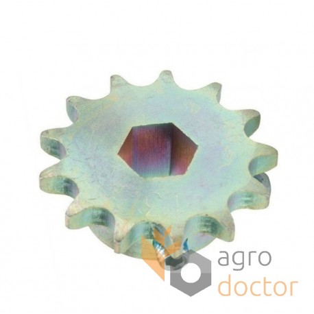 Chain sprocket under the hexagonal shaft, with oil pan AC834144 suitable for Kverneland, T13