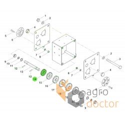 Chain sprocket AC859921 suitable for Kverneland, T18