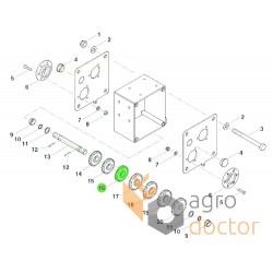 Chain sprocket AC859923 suitable for Kverneland, T20