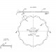 Slotted disc AC821839 - (for fertilizers), suitable for Kverneland seeder