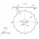 Slotted disc AC821840 - (for fertilizers), suitable for Kverneland seeder