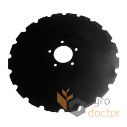 Coulter disc AC353950 - serrated, suitable for Kverneland seeder