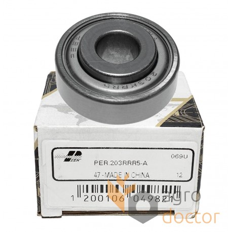 PER.203RRR5-A | 203KRR5 [PEER] Radial insert ball bearing, hexagonal bore