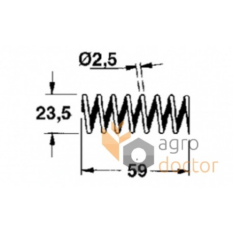 Spring of picker press 23,5х59