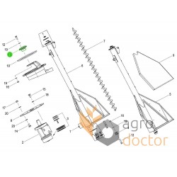 Bearing AC838961 - complete with housings, suitable for Kverneland seed drill