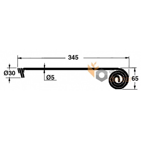 Spring tensioner 345 mm