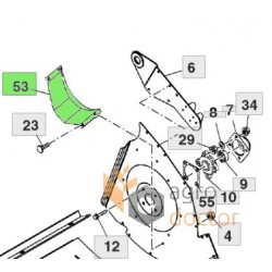 Chaîne à rouleaux (100 maillons) pour - 823496 adaptable pour Claas [Rollon]