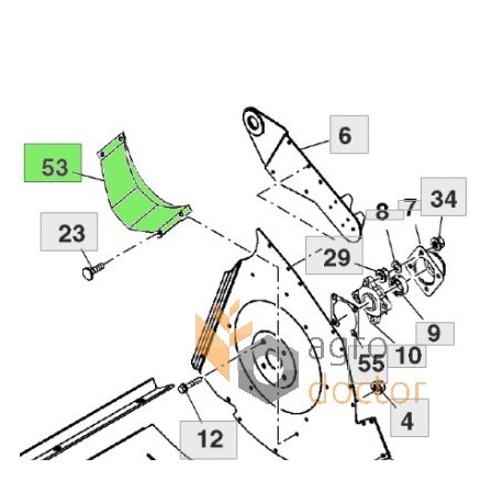 Roller chain 100 links - 823496 suitable for Claas [Rollon]