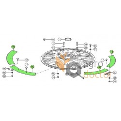 Left knife 383750 suitable for Claas