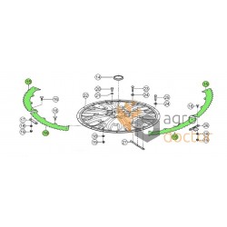 Right knife 499218 suitable for Claas